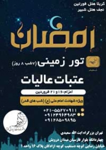 تور کربلا و نجف ویژه شهادت امام علی(ع)